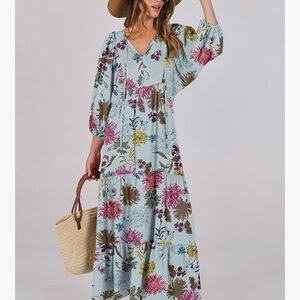 Women’s Boho Maxi Dress Size Large